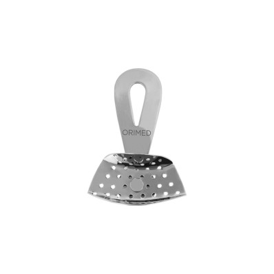 Impression tray, partial, rotating, perforated