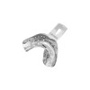 Impression tray, part edentulous, perforated