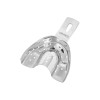 Impression tray, part edentulous, perforated