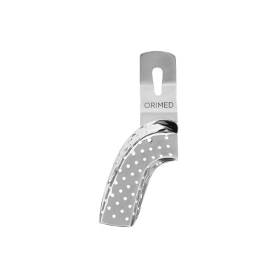 Impression tray, partial, solid or perforated 