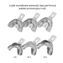 Impression trays, part edentulous, solid, set 6 pcs.