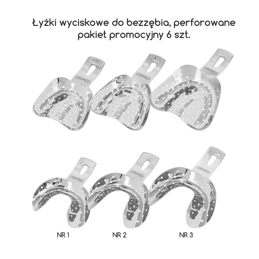 thumbnail image 2 of PEDO Dental Impression Trays 6-Piece PEDO Pediatric Dental Impression Tray Set - Stainless Steel, Perforated Pediatric Dental Trays Set 2 of 12