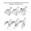 Impression trays, edentulous, solid, set 6 pcs.