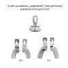 Impression tray, partial, solid, set 5 pcs.