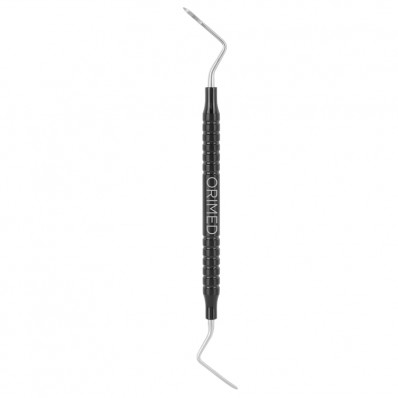 Root elevator Heidbrink, apexes of teeth, serrated, black ceramic coated, W- 1.8 mm, L- 17.5 cm