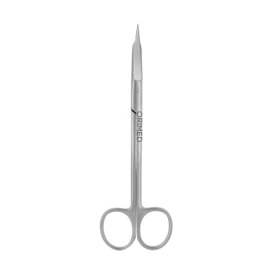 Goldmann-Fox scissors, sharp/sharp, straight, serrated, L- 16 cm