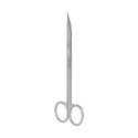 Goldmann-Fox scissors, sharp/sharp, curved, serrated, L- 16 cm