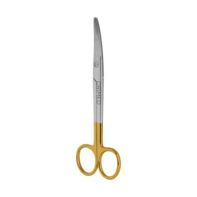 Mayo scissors with TC, blunt/blunt, curved, L- 16 cm