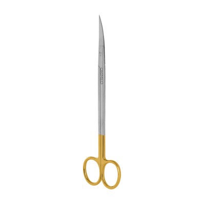 Kelly scissors with TC, sharp/sharp, curved, L- 18 cm