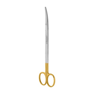 Metzenbaum scissors with TC, blunt/blunt, curved, L- 18.5 cm