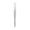 Tissue tweezer Semken, 1x2 teeth, straight, L- 18 cm