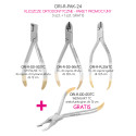 Orthodontic forceps set, 3 pcs + 1 pc. free