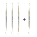Filling instrument, small, dia 1.2 mm x 1.6 mm, TiN, 4 pcs