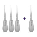 Root elevator Bein, straight, W- 3 mm, set, 4 pcs