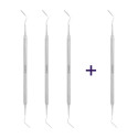 Filling instrument Heidemann, flexible, W- 2.0 mm x 2.0 mm, 4 pcs