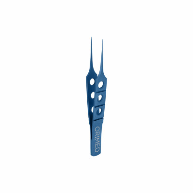 Bishop-Harman eye tweezers, titanium, straight, L- 8.5 cm