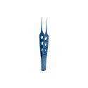 Bishop-Harman eye tweezers, titanium, straight, L- 8.5 cm