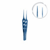 Bishop-Harman eye tweezers, titanium, straight, L- 8.5 cm