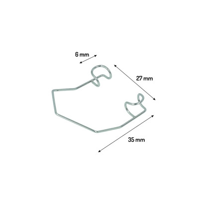 Barraquer eye speculum, size 6x27x35 mm