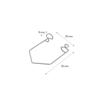 Barraquer eye speculum, size 6x25x35 mm