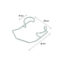 Barraquer eye speculum, size 16x30x40 mm