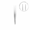 Graefe eye tweezers, smooth, straight, L- 9.5 cm