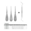 Root elevators, 3 pcs set + 1 pc free