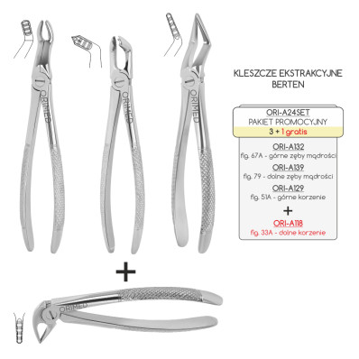KLESZCZE EKSTRAKCYJNE BERTEN - PAKIET PROMOCYJNY 3 + 1 GRATIS!