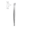 Tweezer for membrane, curved, L- 15.5 cm